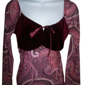 Suzy Paisley Blousy Top Fits Small
